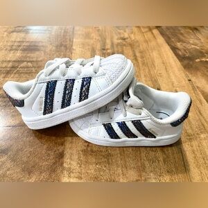 Adidas Superstar Metallic Snake Print - Toddler Sneakers - Size 6t